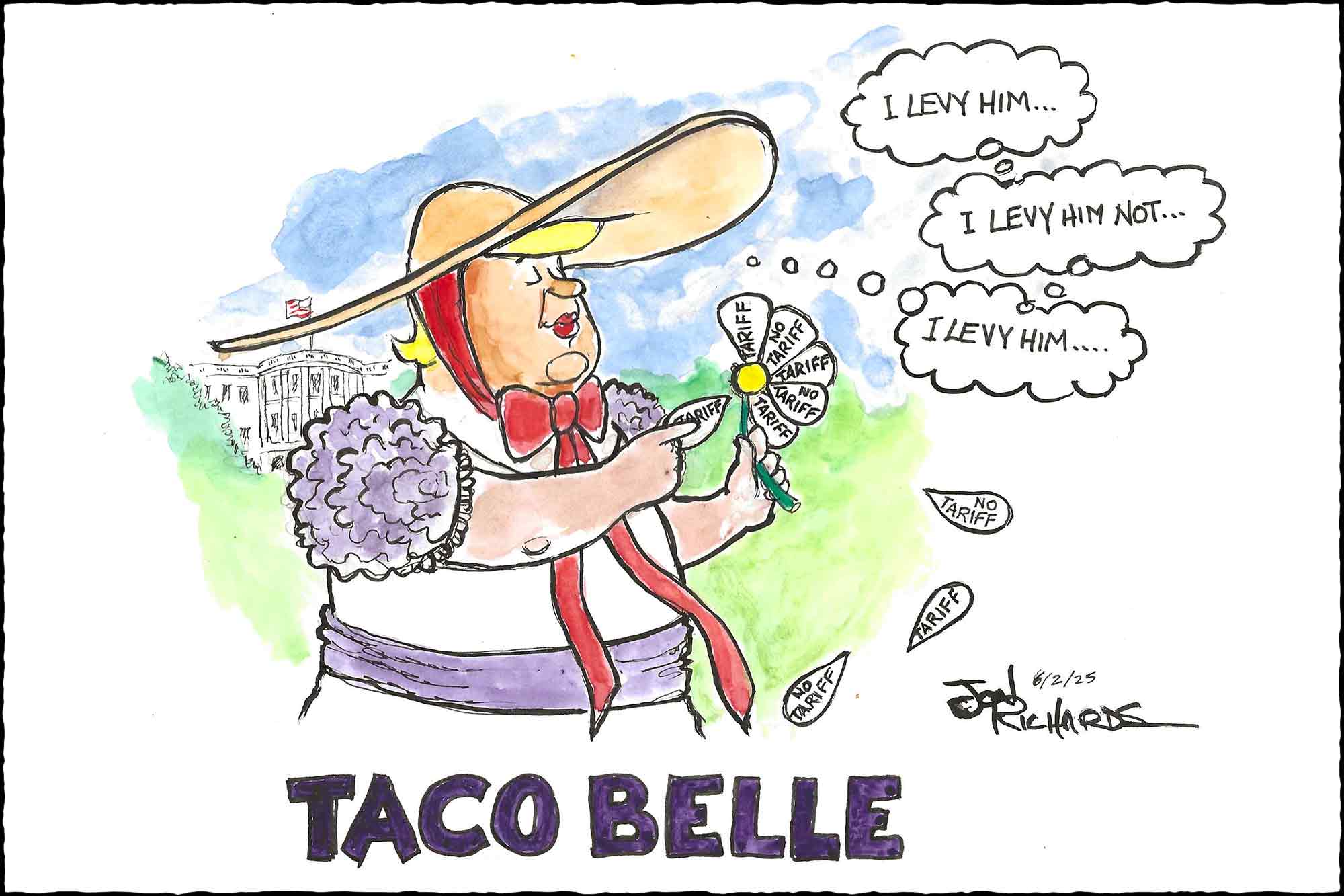 Donald Trump, Trump Always Chicken’s Out, TACO, Taco Belle