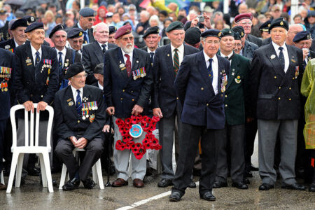 WWII, Allied forces, U.S. military, France, Normandy, D-Day anniversary, honoring veterans, freedom