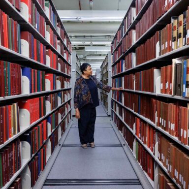 Librarian of Congress, Dr. Carla Hayden, Law Library stacks
