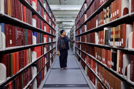 Librarian of Congress, Dr. Carla Hayden, Law Library stacks