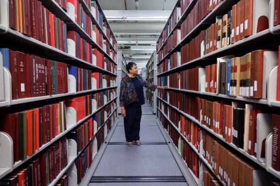 Librarian of Congress, Dr. Carla Hayden, Law Library stacks