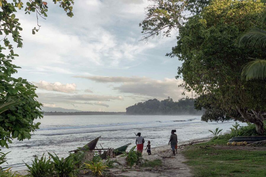 fishing village, Hangan, near Bougainville Island