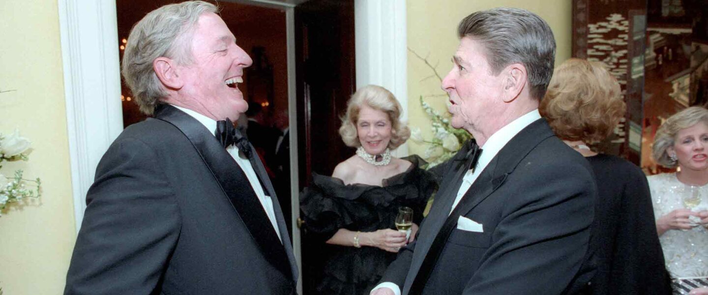 Ronald Reagan, William F Buckley, 1986
