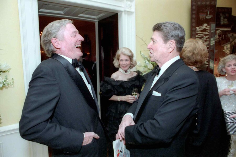 Ronald Reagan, William F Buckley, 1986