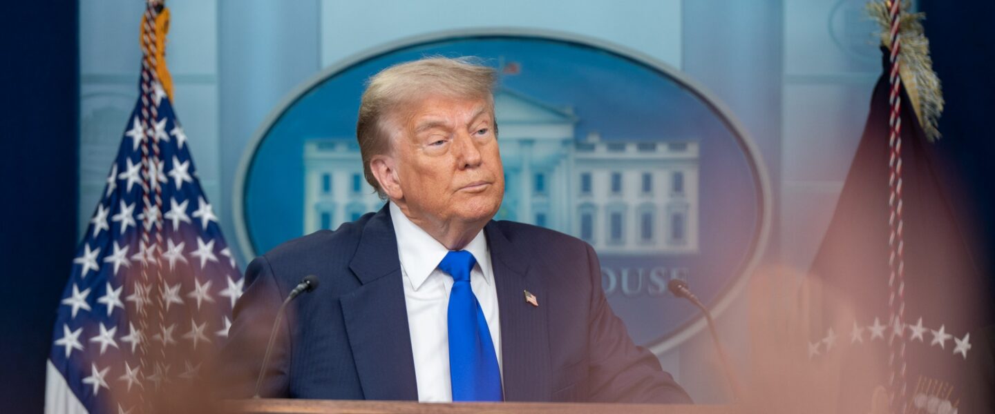 Donald Trump, podium