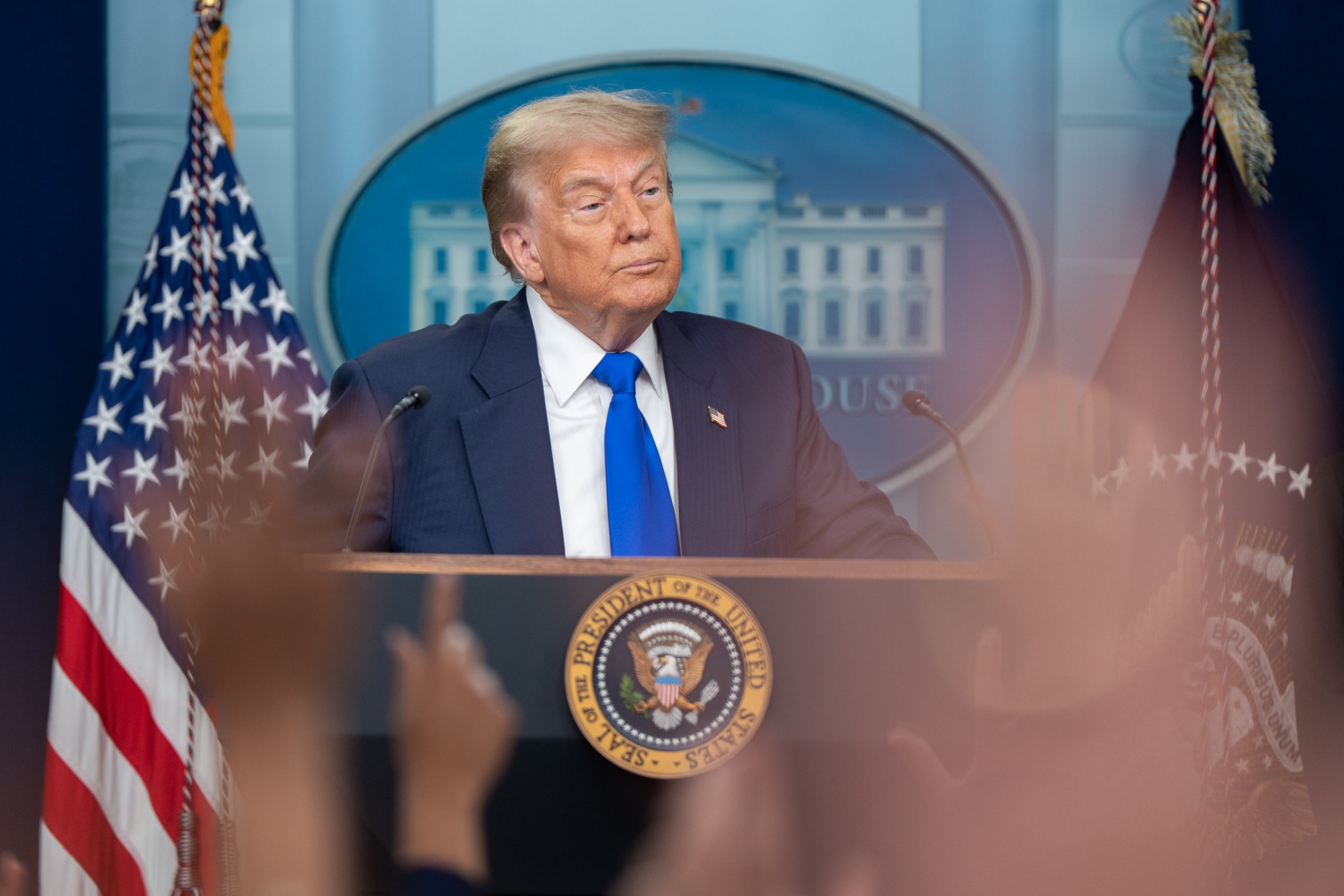 Donald Trump, podium