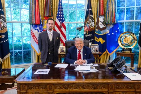 Donald Trump, E.J. Antoni, Oval Office