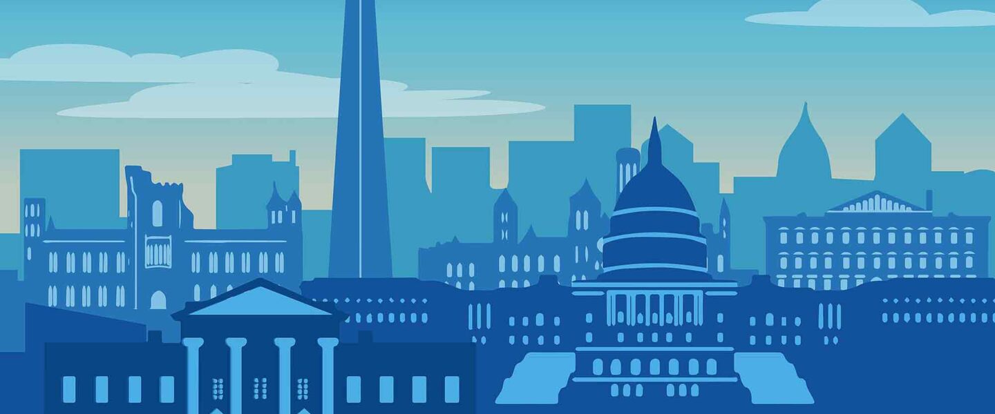 Graphic, skyline, Washington DC