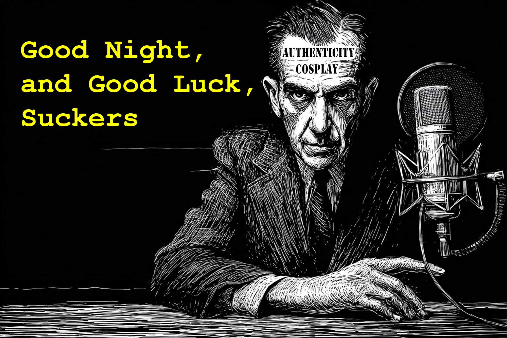 AI Podcasters, Edward R Murrow, Authenticity Cosplay