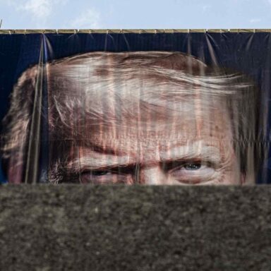 banner, Donald Trump, Department of Labor, building