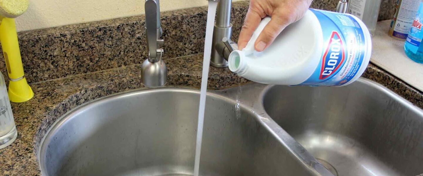 compromised, municipal water systems, bleach