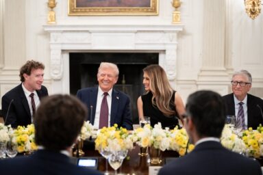 Mark Zuckerberg, Donald Trump, Melania Trump, Bill Gates