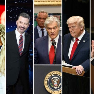 Donald Trump and Erika Kirk, Jimmy Kimmel, Robert F. Kennedy Jr. and Dr. Mehmet Oz, Trump, James Comey
