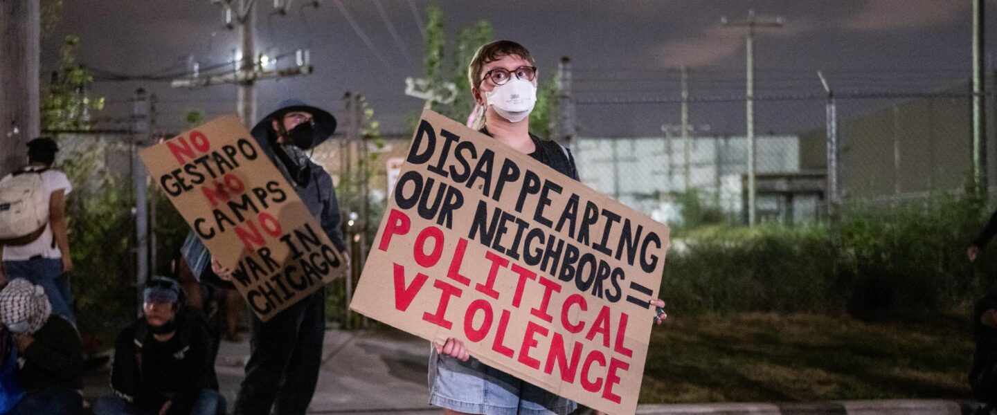 Anti-ICE Protest, USCIS, IL