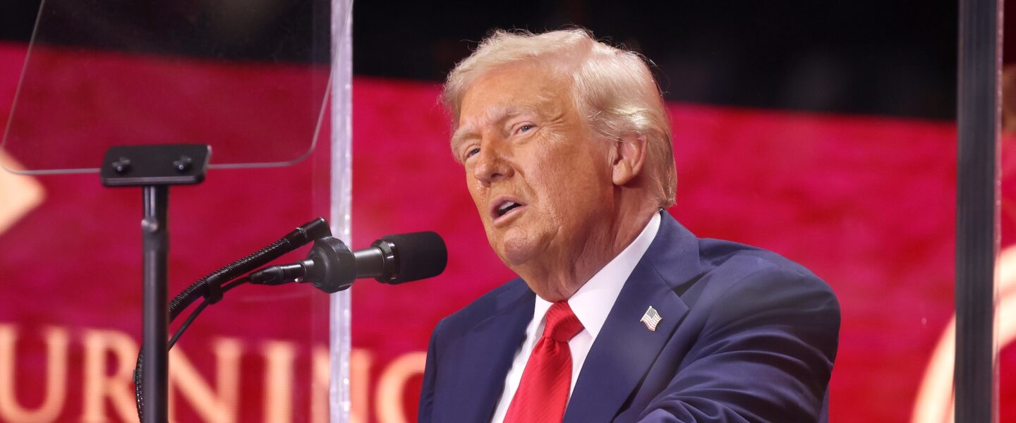 Donald Trump, Podium, Memorial, Charlie Kirk