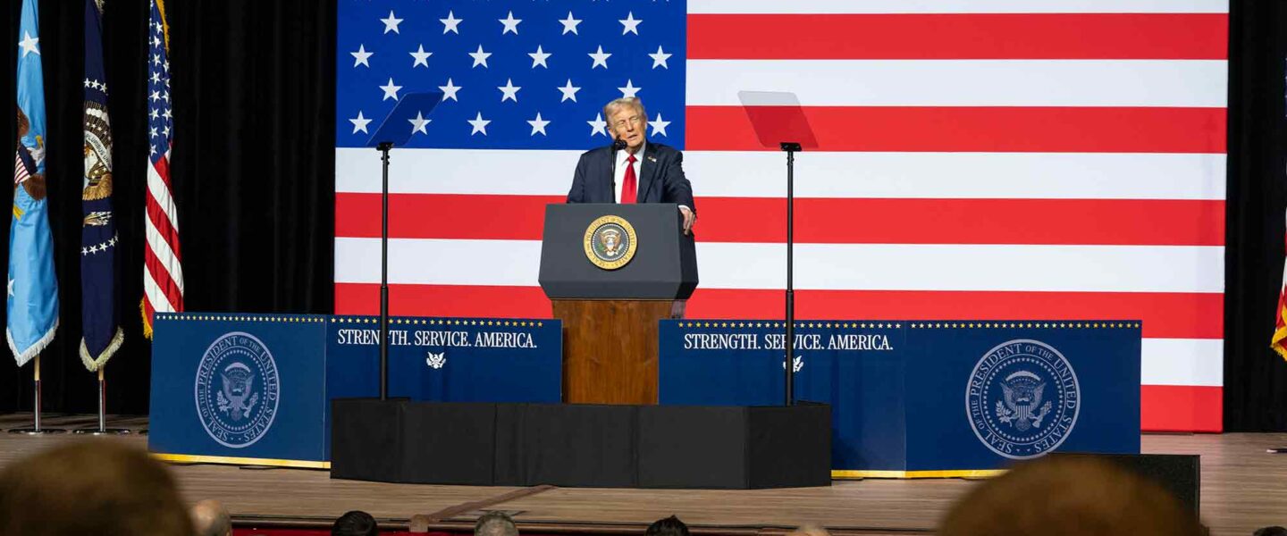Donald Trump, Speaking, Quantico