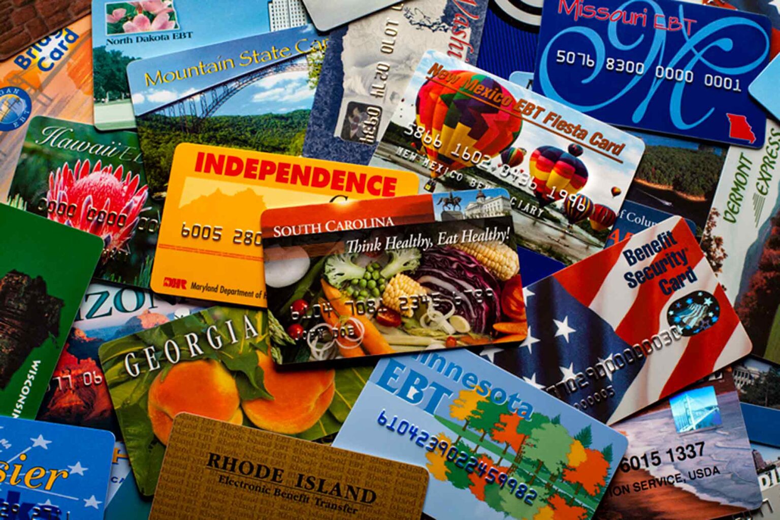 SNAP, EBT, cards US states