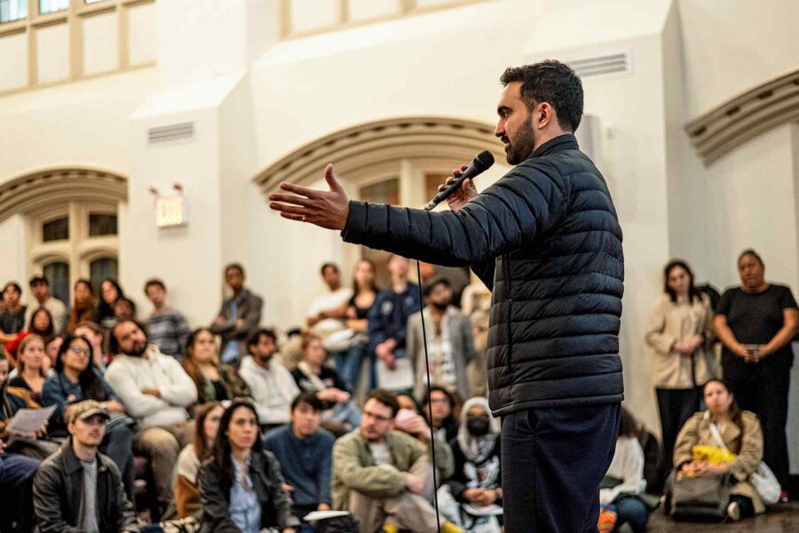 Zohran Mamdani, DSA 101 meeting