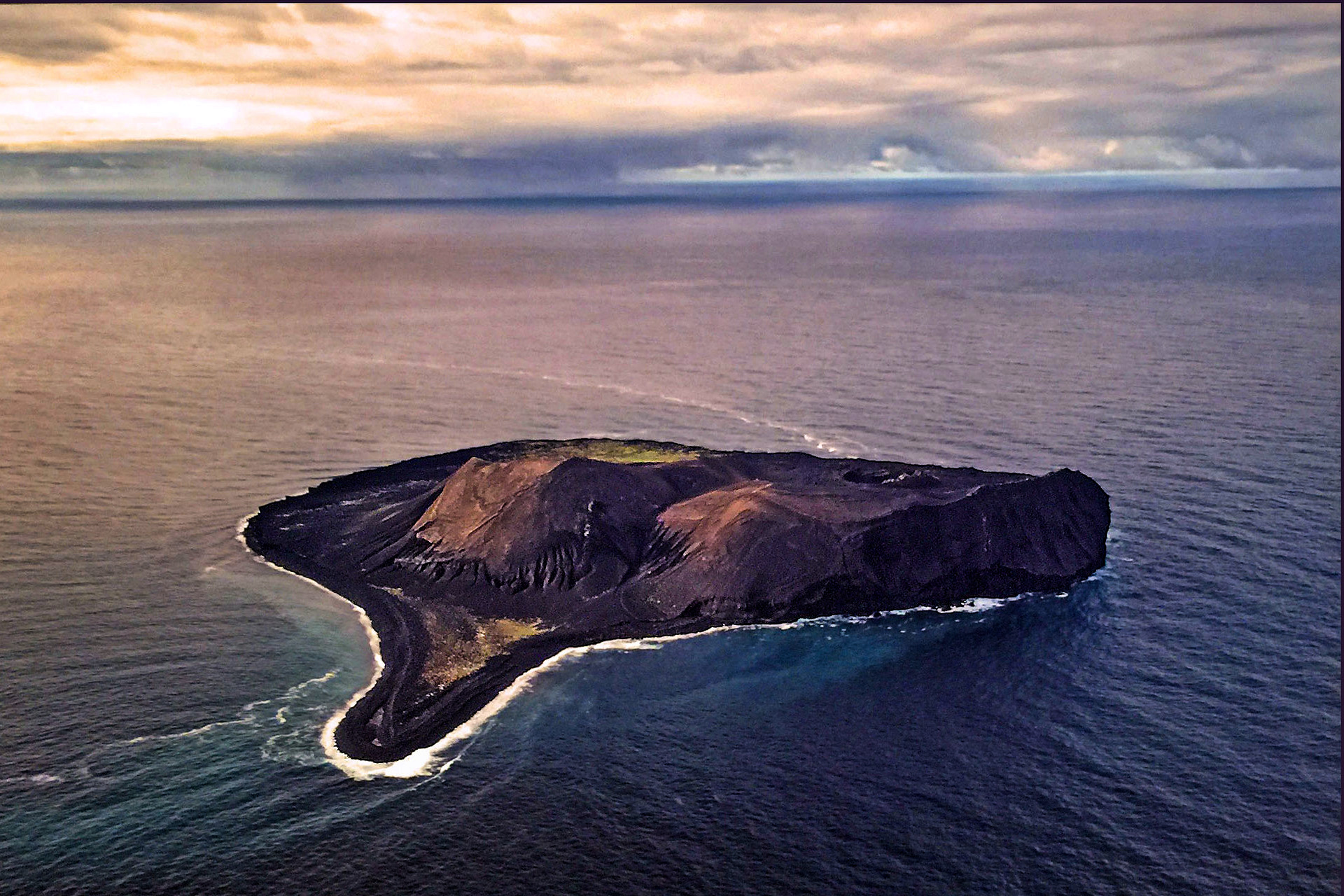 science, nature, environment, ecosystems. Iceland, volcanic eruption, Surtsey Island evolution