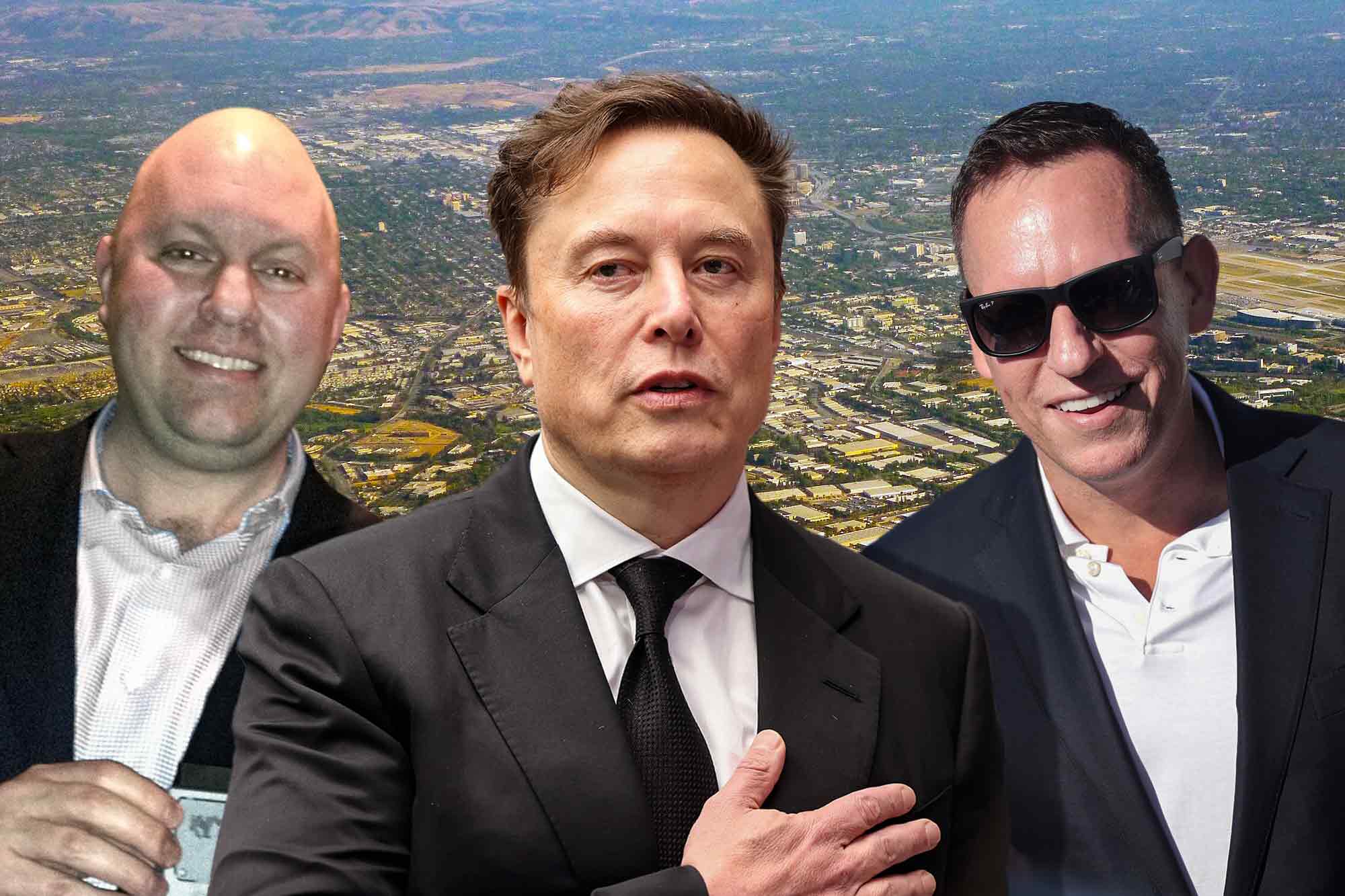 Marc Andreessen, Elon Musk, Peter Thiel, Silicon Valley