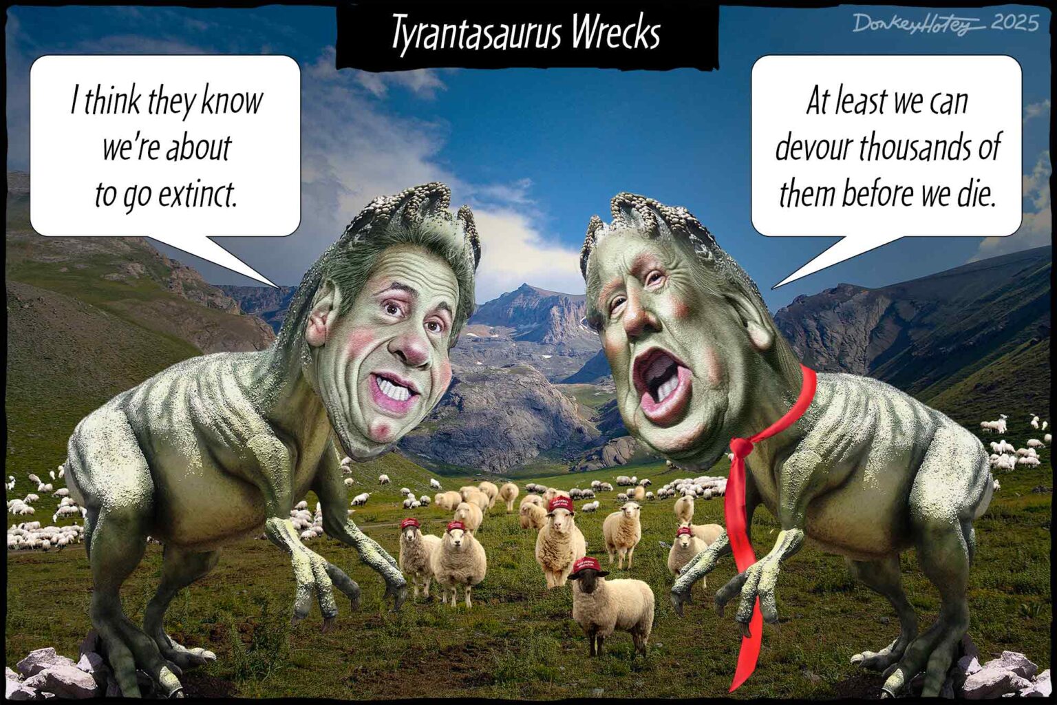 Donald Trump, Andrew Cuomo, dinosaurs
