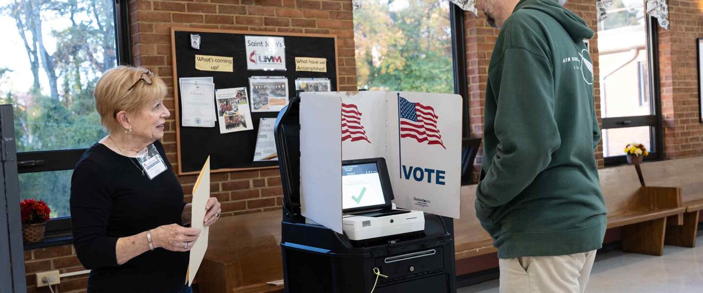 Election Day morning, Fairfax, VA, 2025