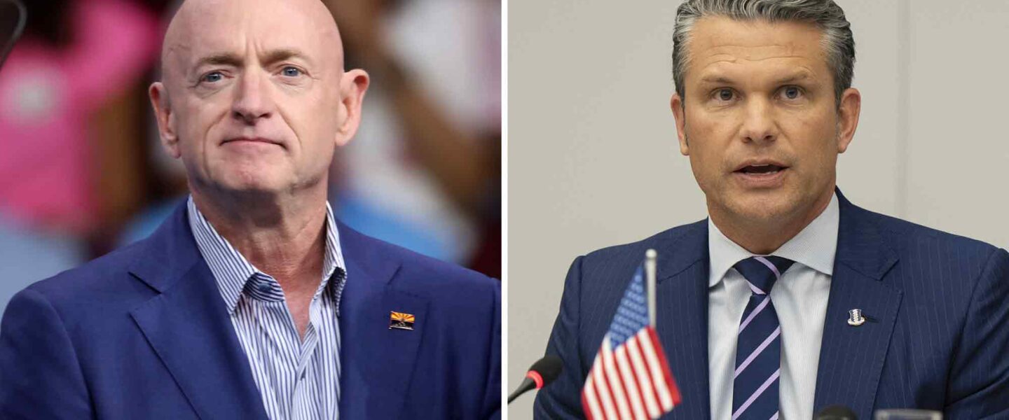 Senator, Mark Kelly, Secretary of Defense, Pete Hegseth