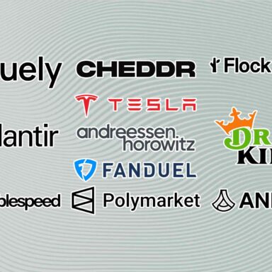 Andreessen Horowitz, Palantir, Anduril, Flock Safety, Tesla, Fanduel, Draft Kings, Polymarket, Cheddr, DoubleSpeed, Cluely