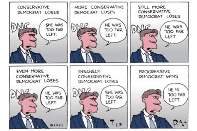 DNC, candidates, too far left