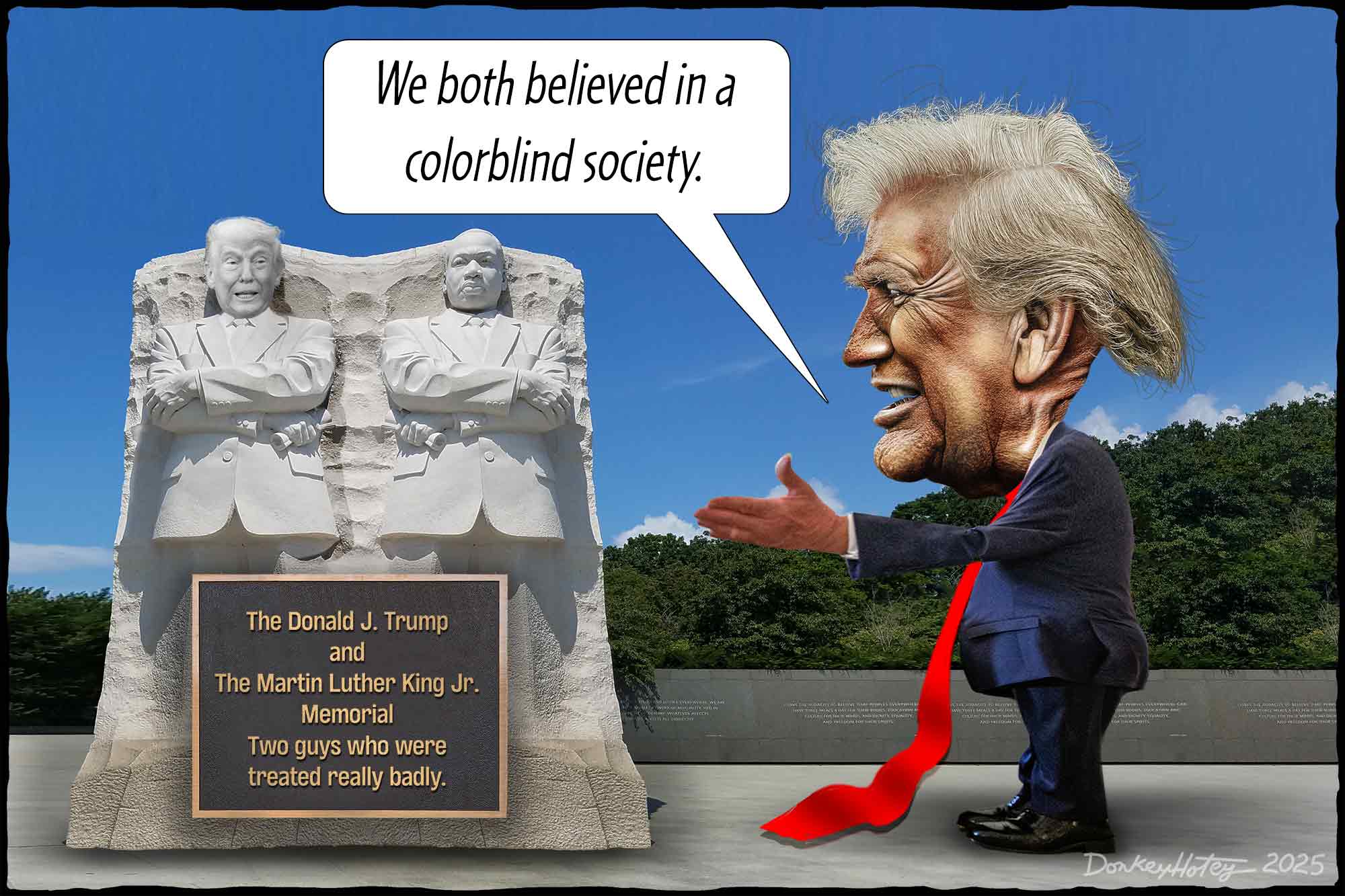 Donald Trump, Martin Luther King Jr, MLK, memorial