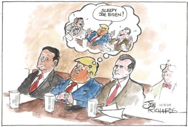 Donald Trump, sleeping, cabinet meeting, Joe Biden dream