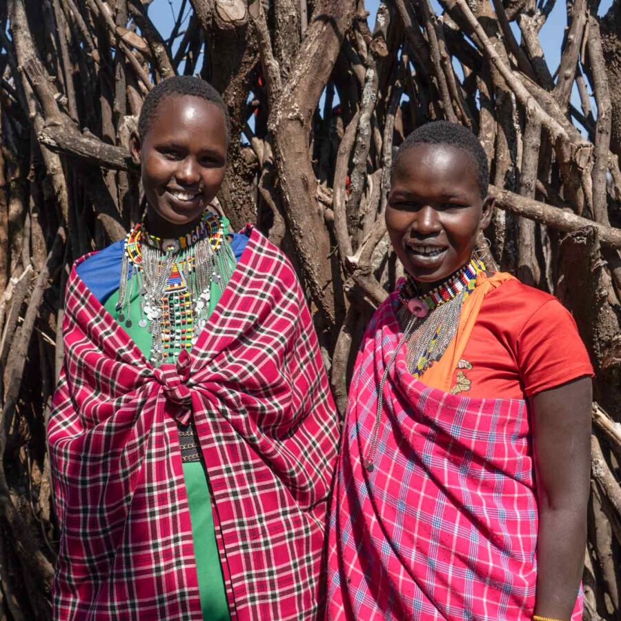 Nashuluni, Kosenia, Two Maasai herders, Ololosokwan