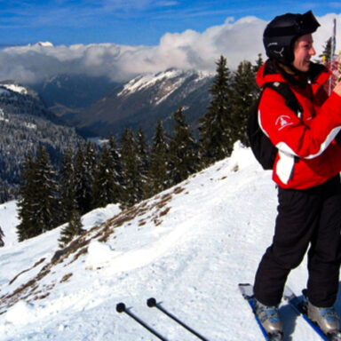 Climate change, global warming, nature, conservation, ski slopes, French Alps, landscape