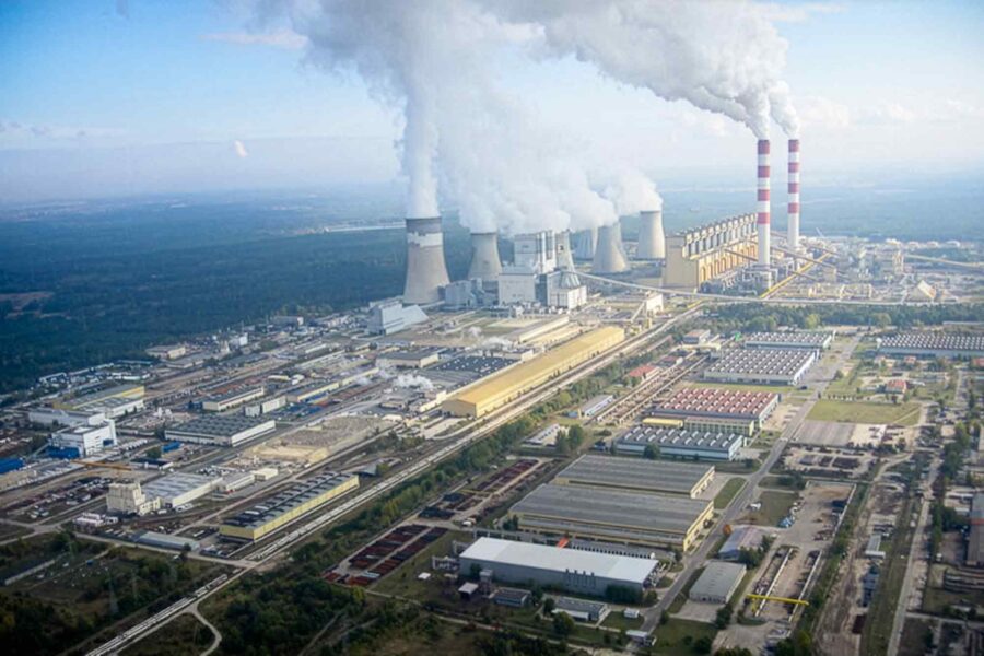 5,298-megawatt, Belchatow, power plant, central Poland
