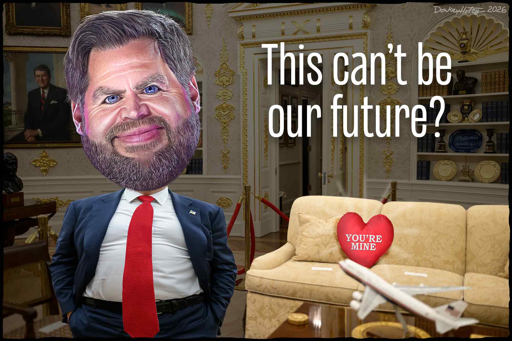 JD Vance, couch, power-hungry, opportunist