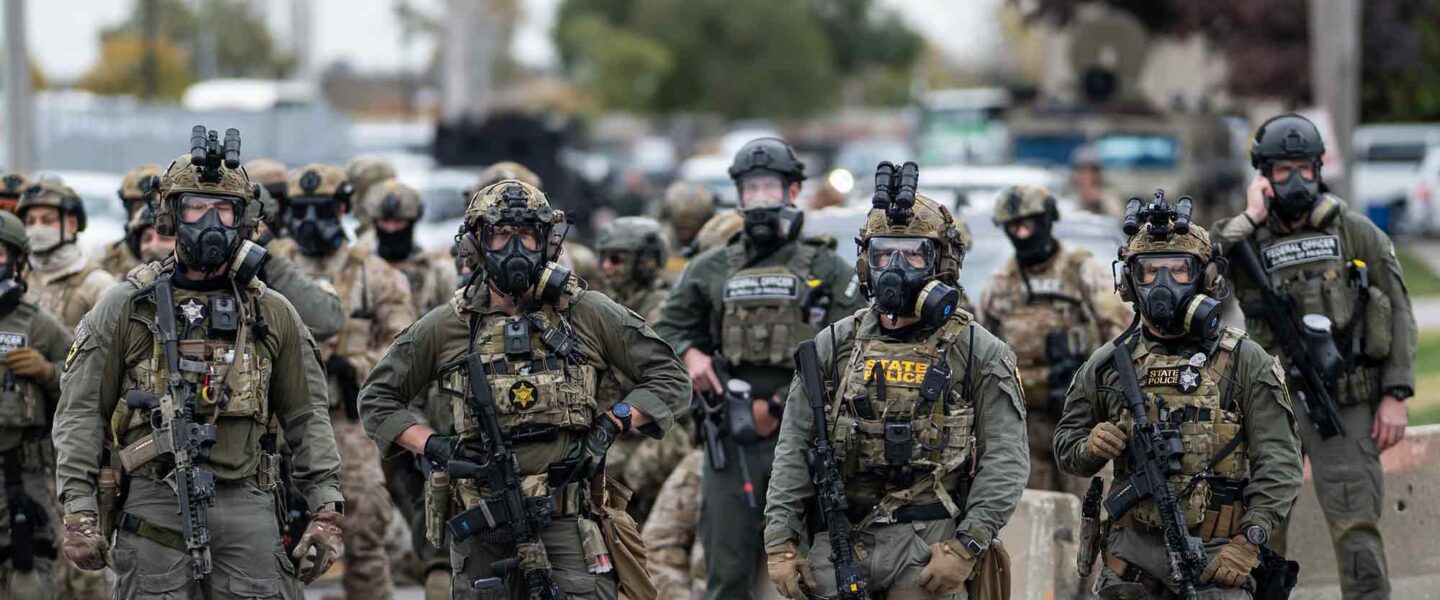 ICE Agents, costume party, protest, Broadview, IL
