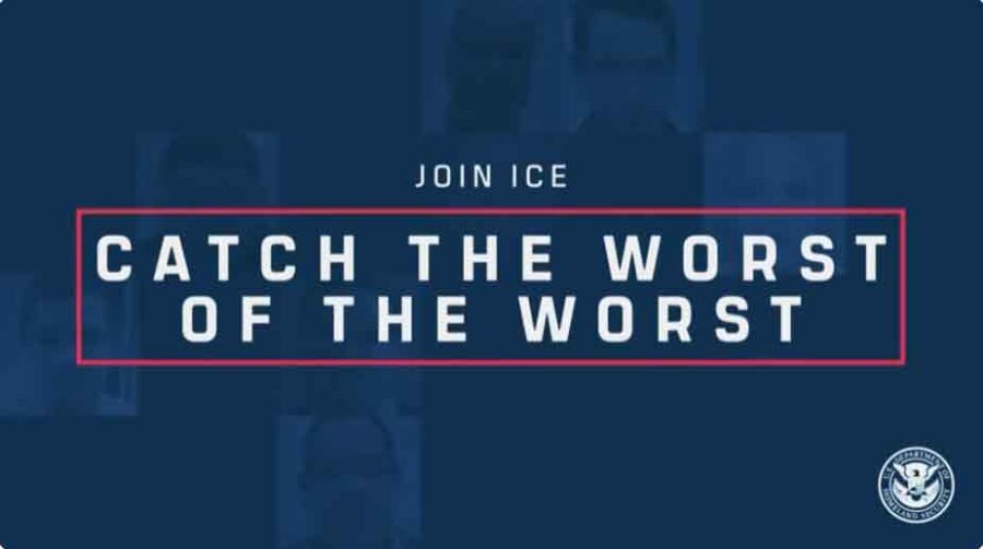  ICE Video, Screen Grab, Catch the Worst of the Worst