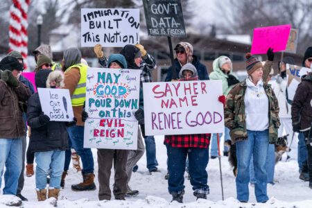 ICE Out For Good, rally, Grand Rapids, MN