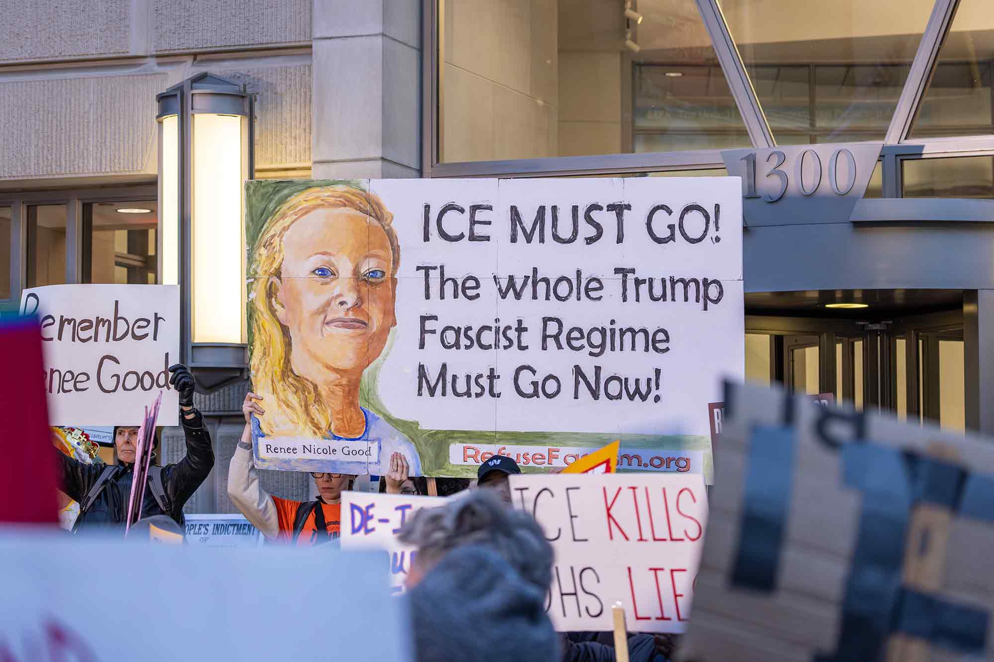 ICE Out for Good, protest, Washington, DC