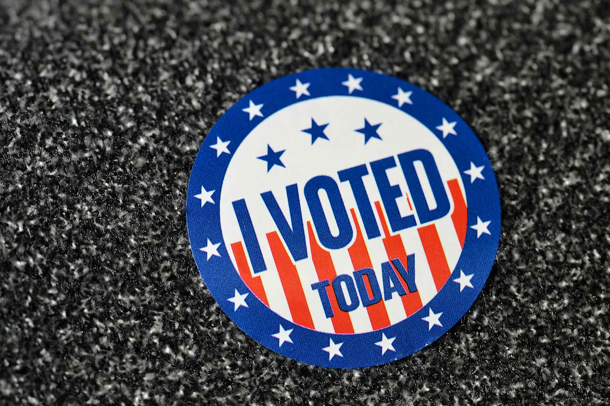 I voted, sticker, election, 2025
