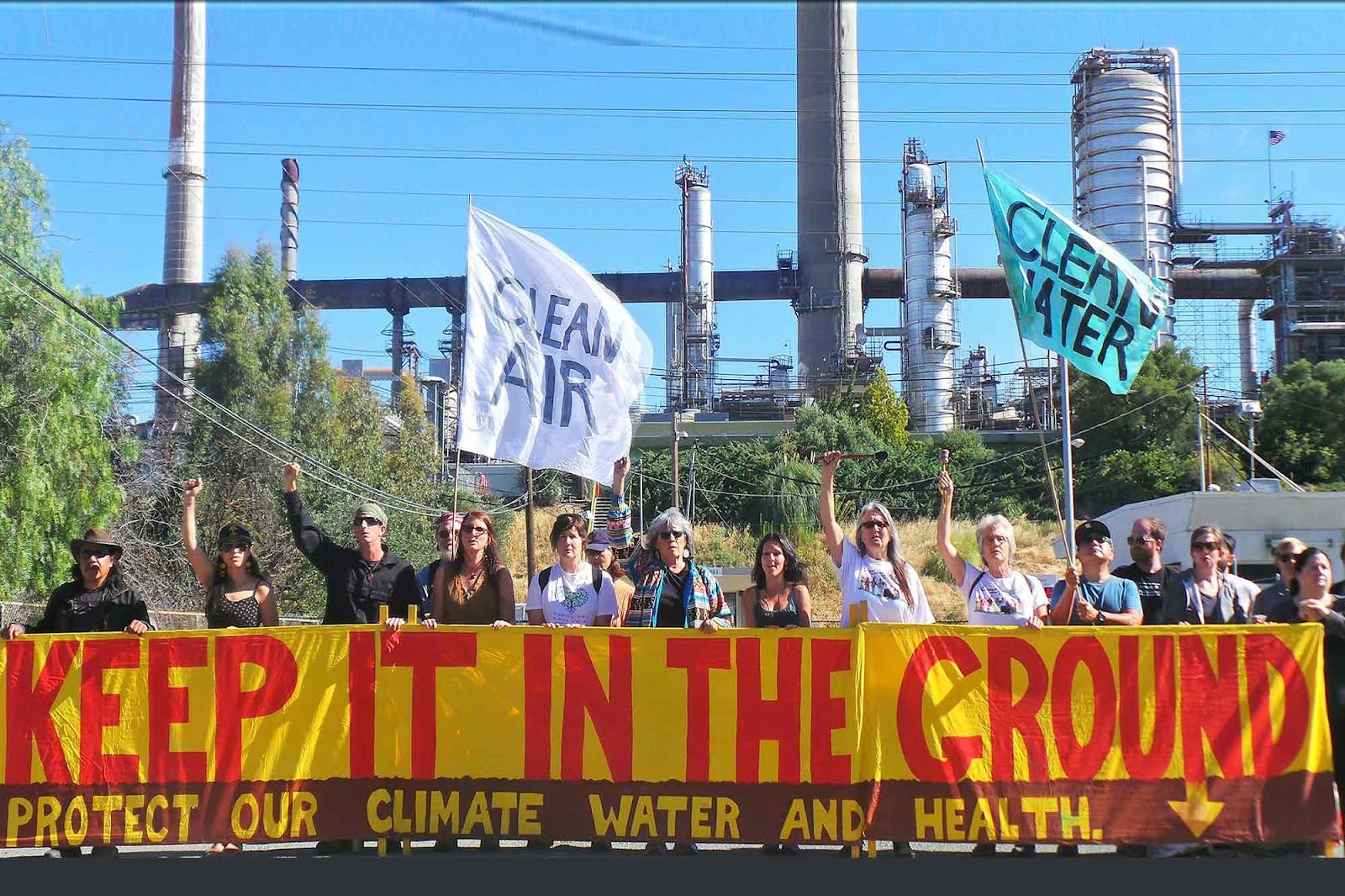 keep, oil, in the ground, protest