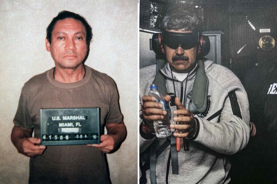 Manuel Noriega, Nicolás Maduro, after capture, US military