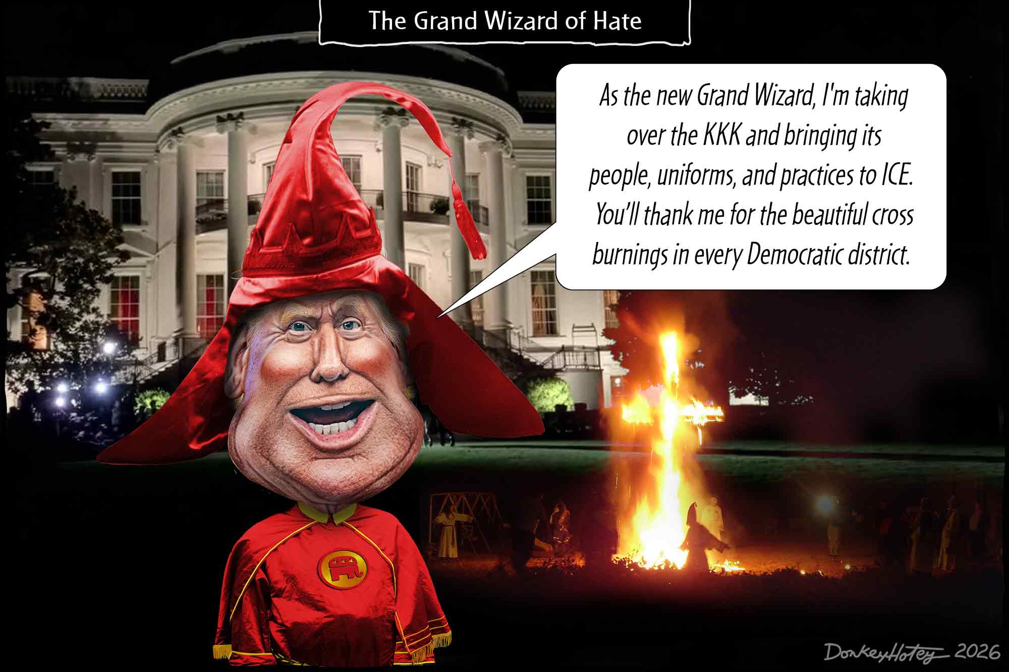Donald Trump, Grand Wizard, KKK, Ku Klux Klan, racism