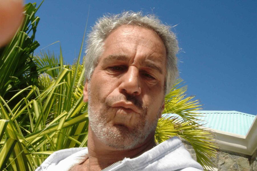Jeffrey Epstein, puckered up