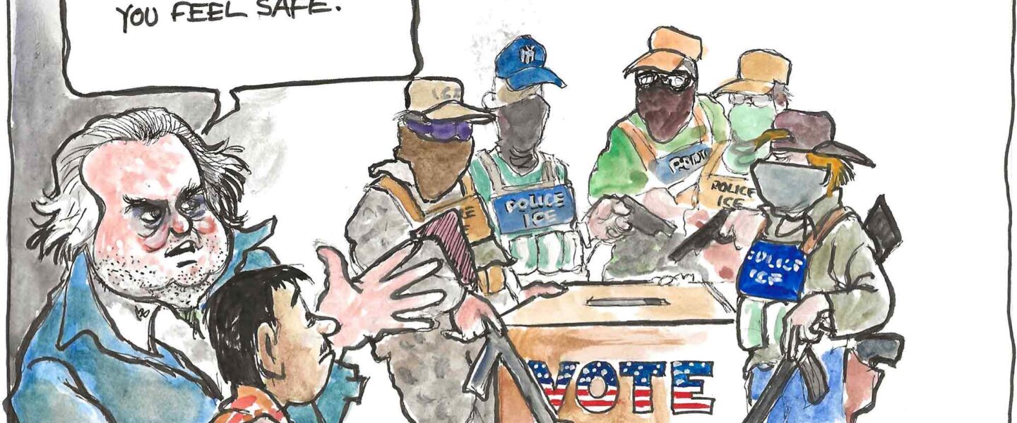 Steve Bannon, ICE, Voter intimidation