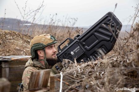 Kvertus KVS 6+, anti-drone rifle, Ukraine, military