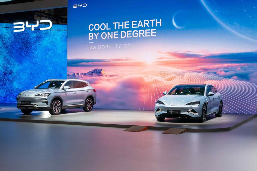 BYD, booth, IAA Summit, 2023, Munich