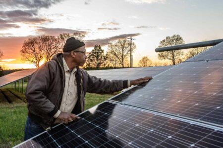 Aaron Webb, minority-owned, solar farm
