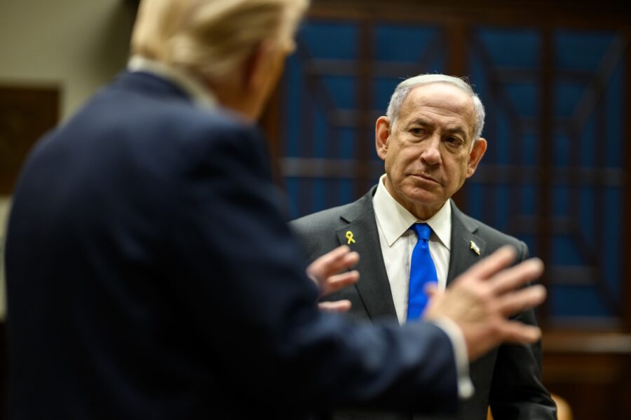 Donald Trump, Benjamin Netanyahu, Roosevelt Room
