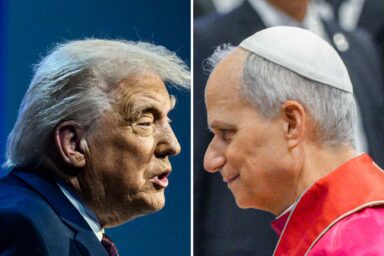 Trump Versus the Catholic Church Donald J. Trump, Pope Leo XIV